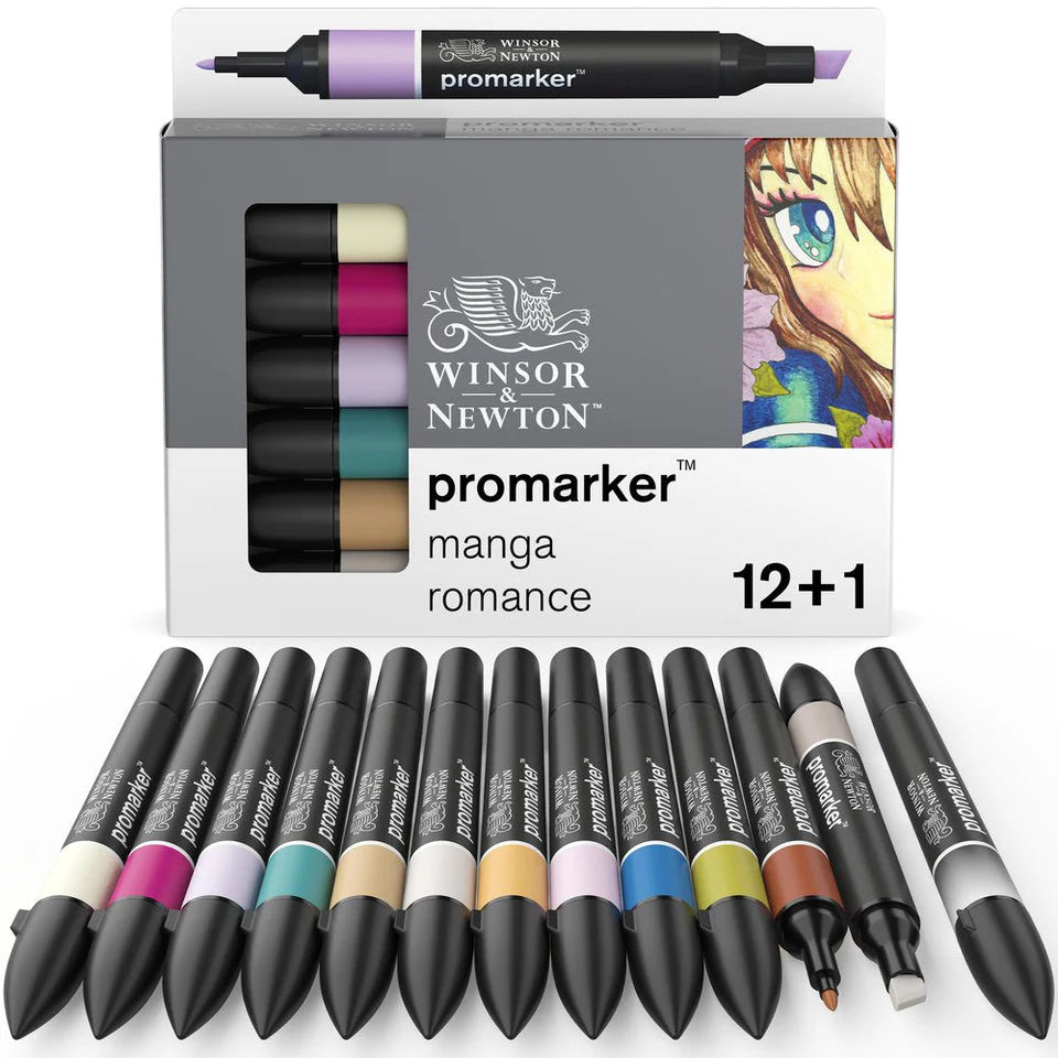 Winsor & Newton Promarker - 12+1 Manga Romance