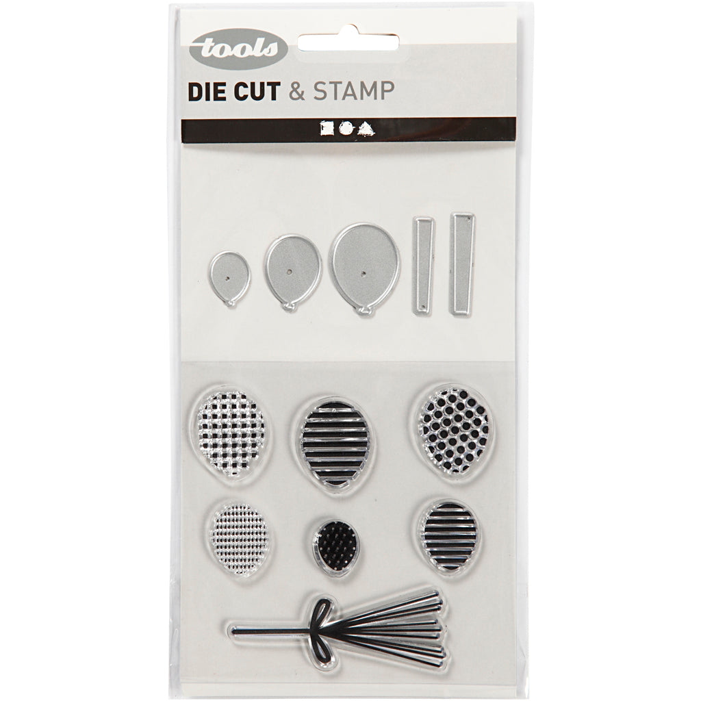 Clear stamps and cutting dies