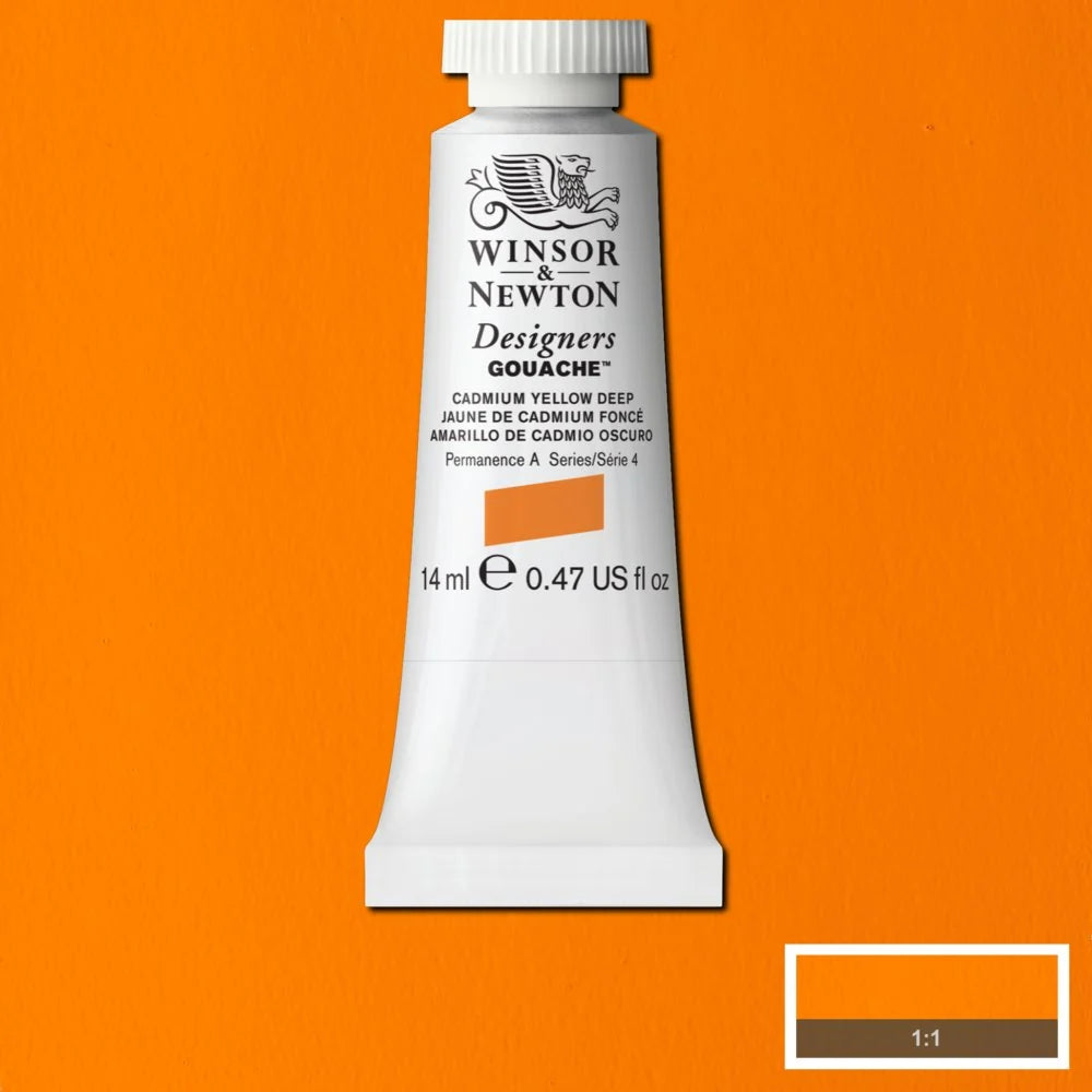 Winsor & Newton Designer's Gouache 14ml - Cad Yellow Dp
