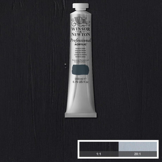 200ml Paynes Grey - Professional Acrylic