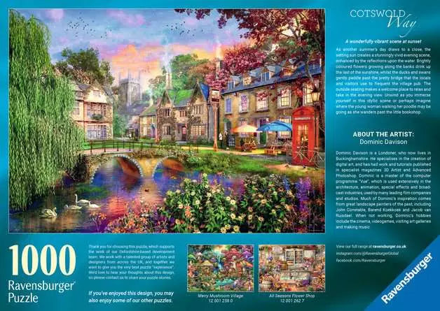 1000 Piece Jigsaw Puzzle - Cotswold Way
