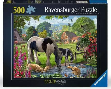 500 Piece Jigsaw Puzzle - Hadlow Ponies