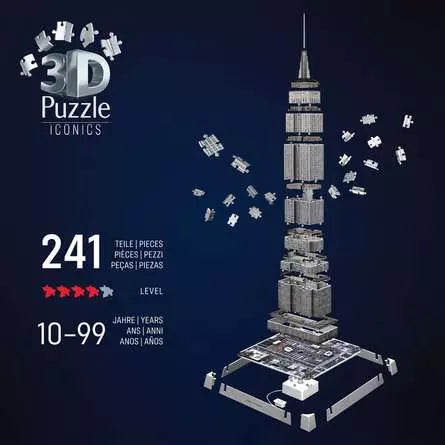 Light Up 3D Puzzle 216 Pieces - Empire State Building