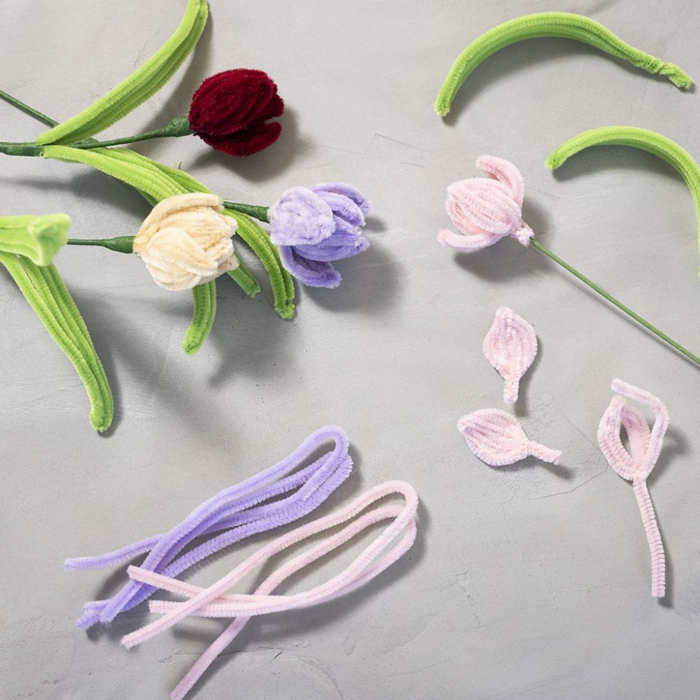 Mini Craft Kit - Pipe Cleaner Tulips