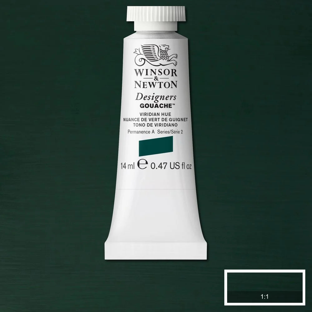 Winsor & Newton Designer's Gouache 14ml - Viridian Hue