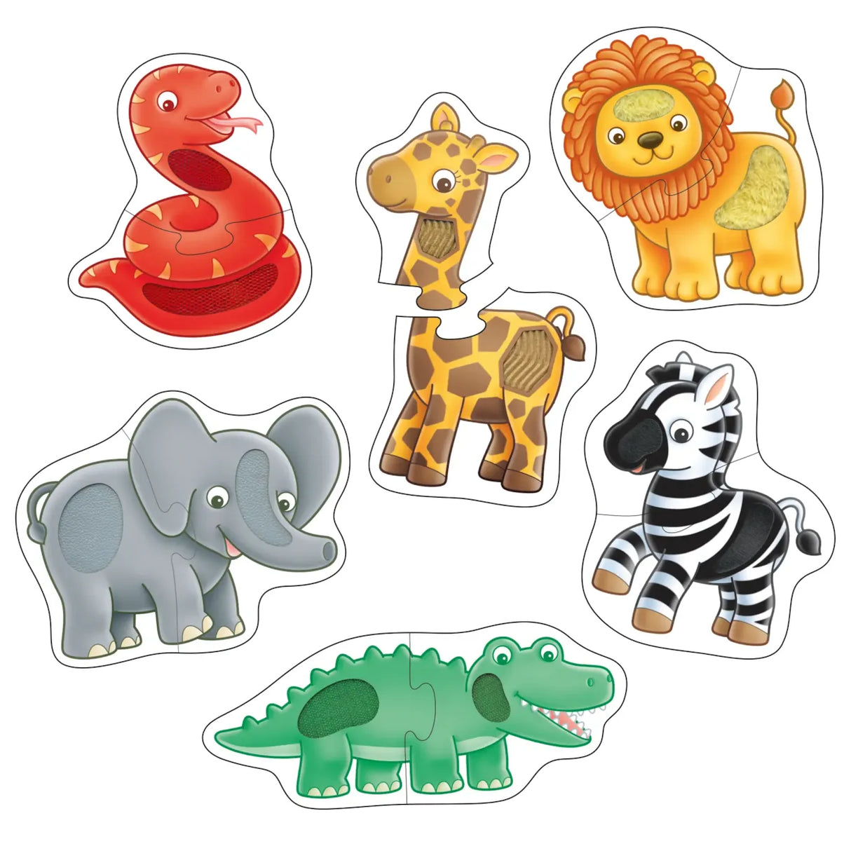 Orchard Toys Match and Feel - 2 Piece Puzzles