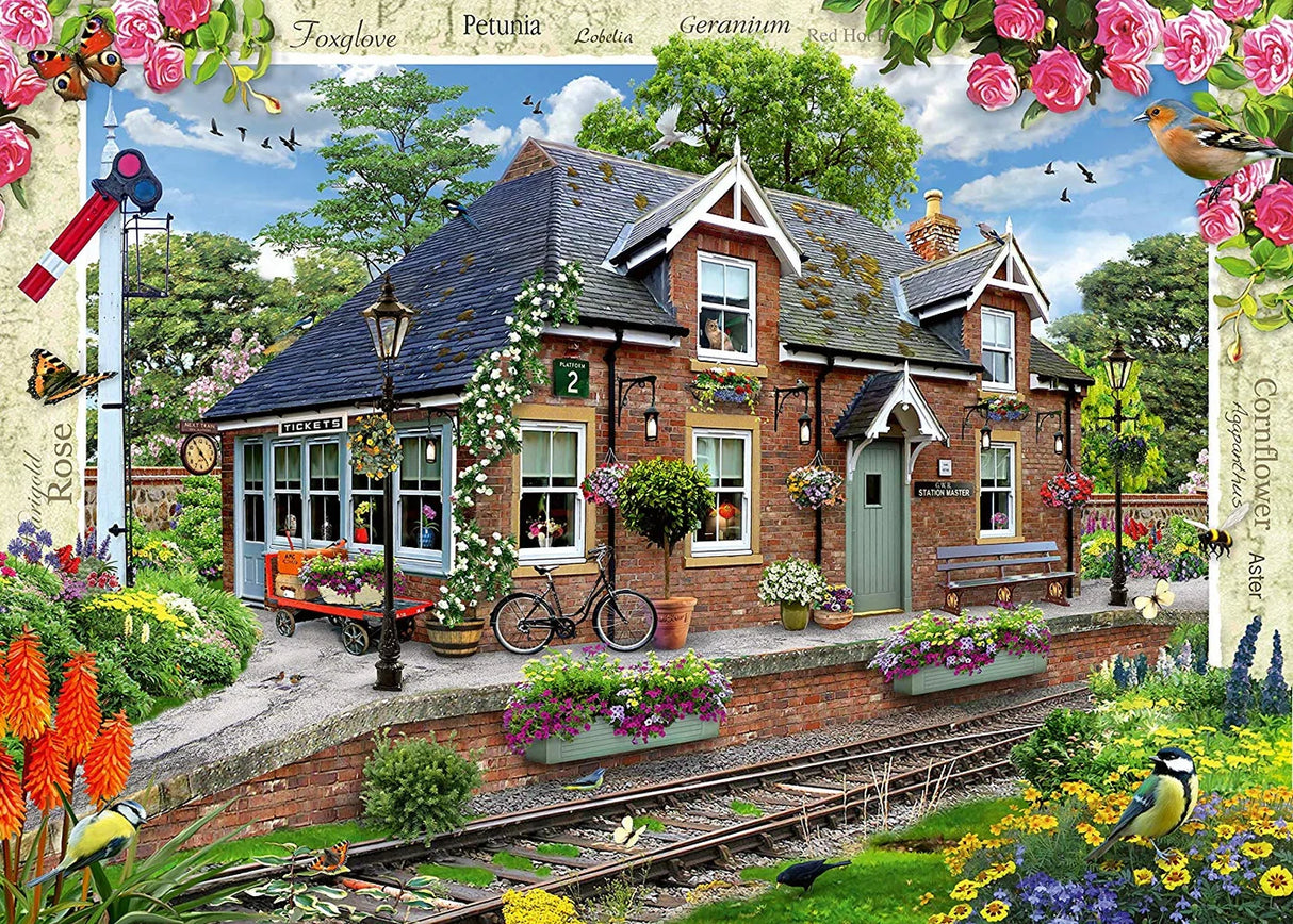 1000 Piece Jigsaw Puzzle - Railway Cottage