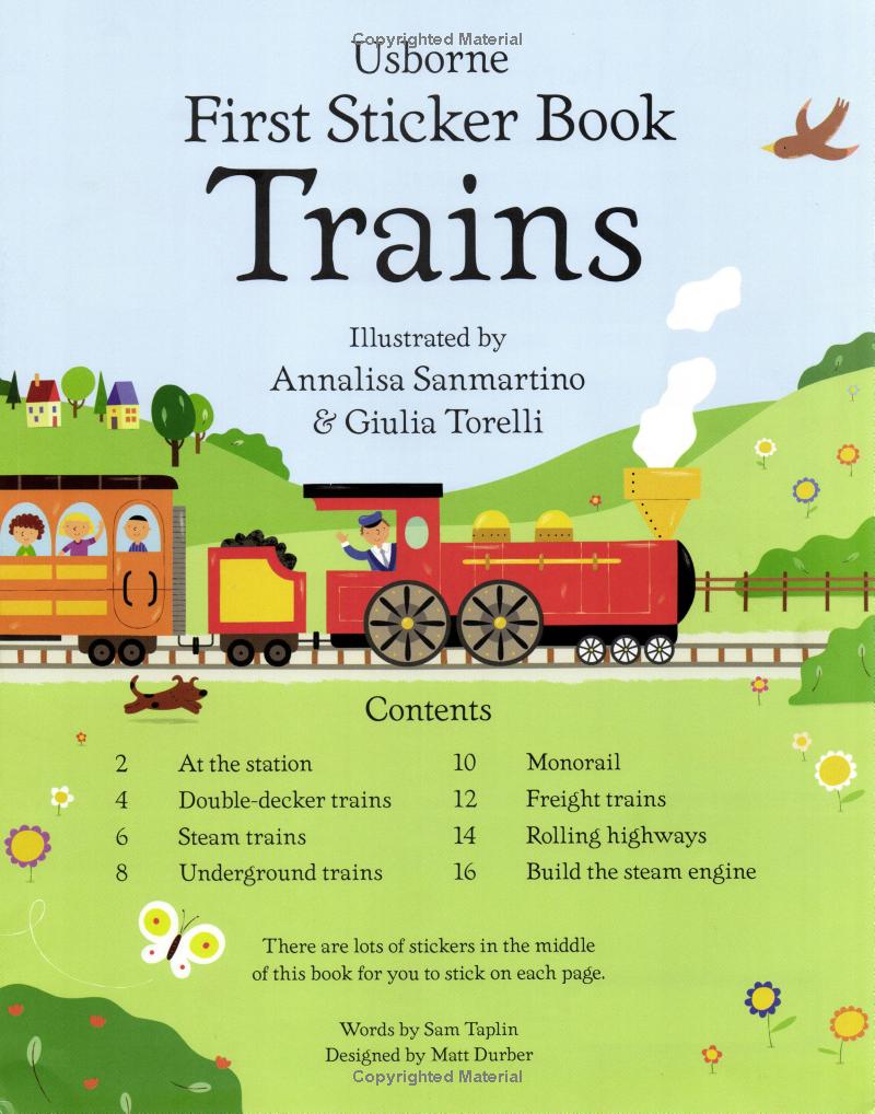 First Sticker Book - Trains