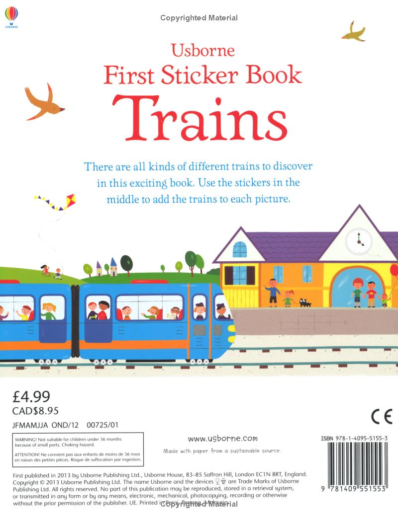 First Sticker Book - Trains