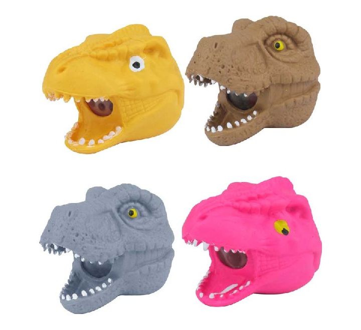 Squeeze Dino Head With Beads