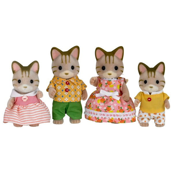 Sylvanian Families Striped Cat Family