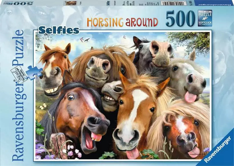 Ravensburger Selfies Horsing Around 500 Piece Jigsaw Puzzle