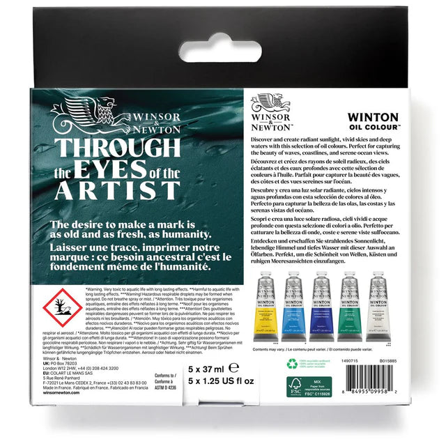 Winsor & Newton Winton Oil Colour - Seascapes Set (5x37ml)