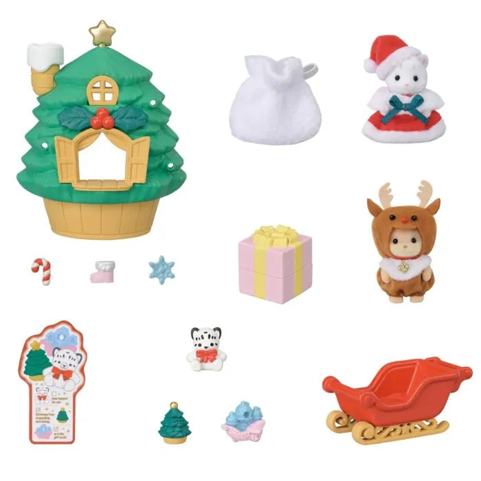 Sylvanian Families Baby Santa's Christmas Tree House