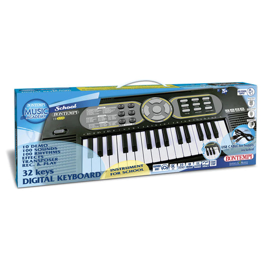 Bontempi Digital keyboard with 32 mini size keys + USB