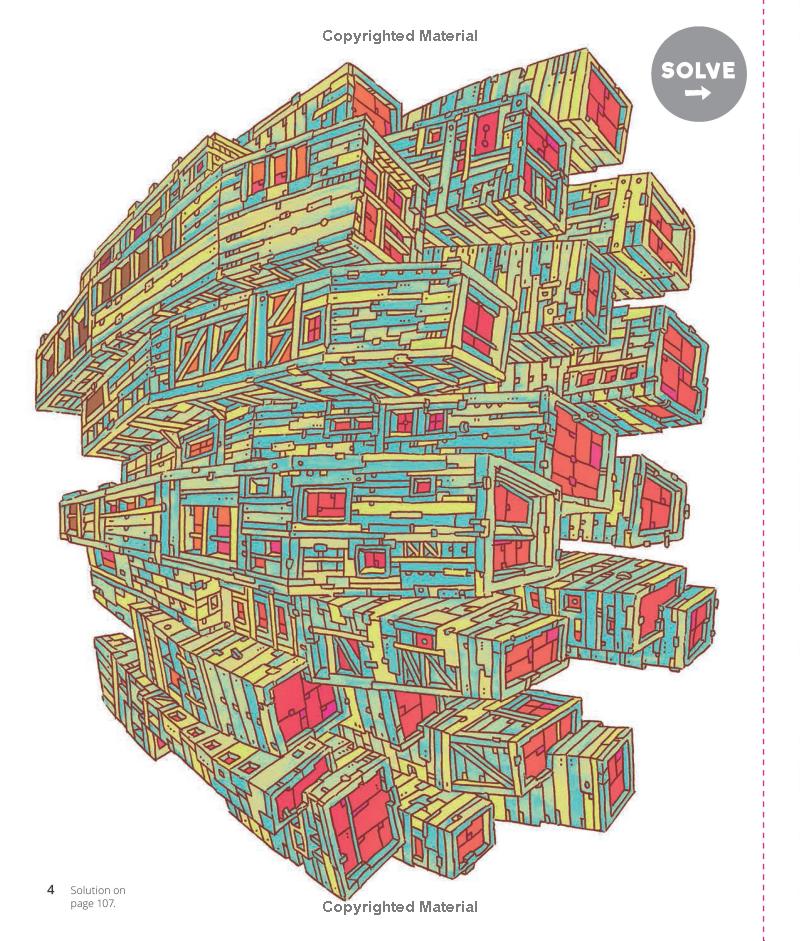 Brain Bend: Extreme Architecture Mazes to Decode and Colour