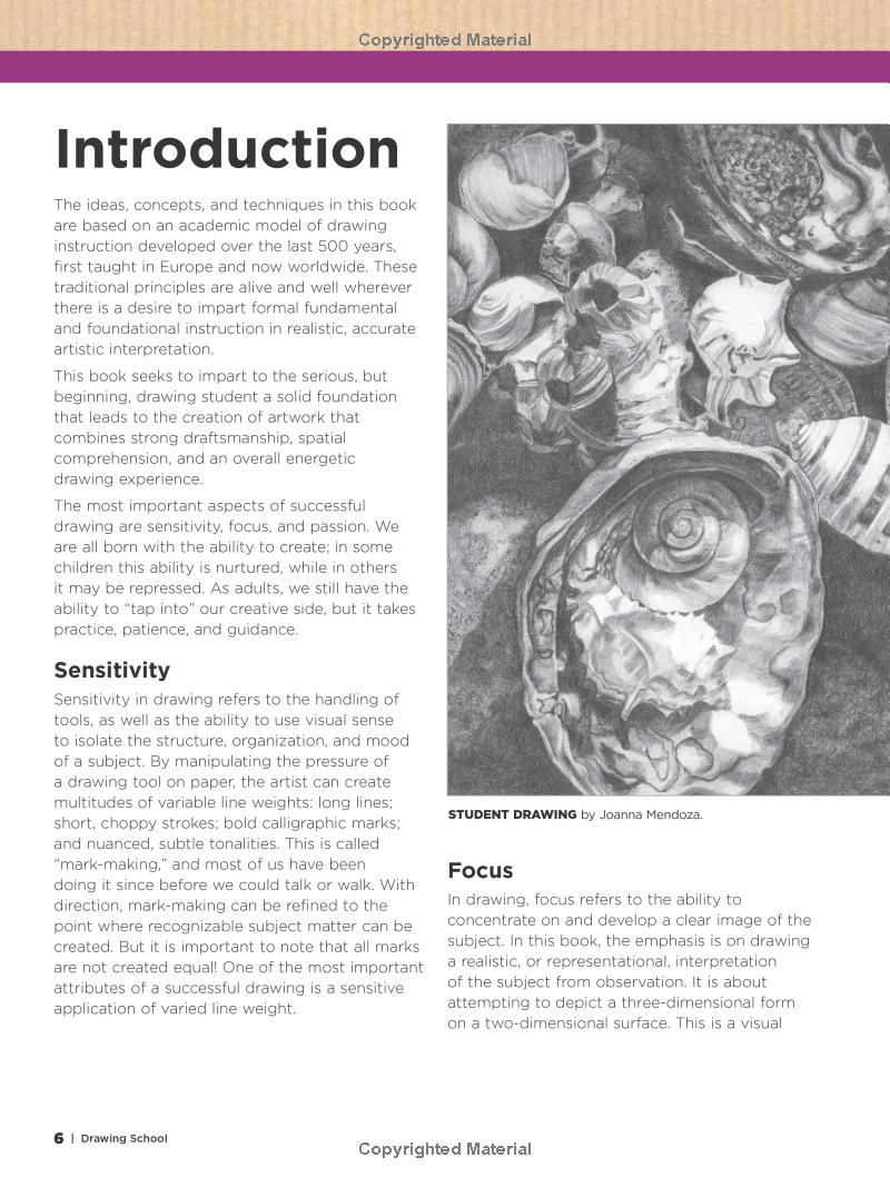 Drawing School: Fundamentals for the Beginner Book