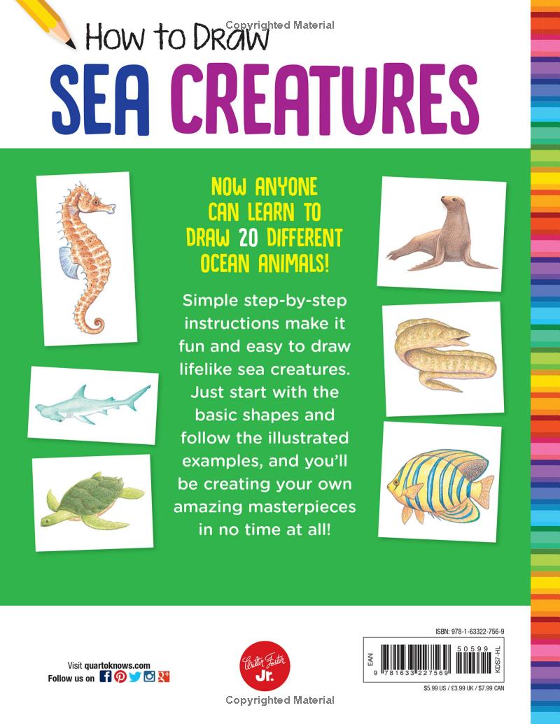 How To Draw Sea Creatures Book