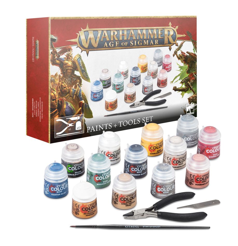 Warhammer Age of Sigmar - Paints & Tools Set