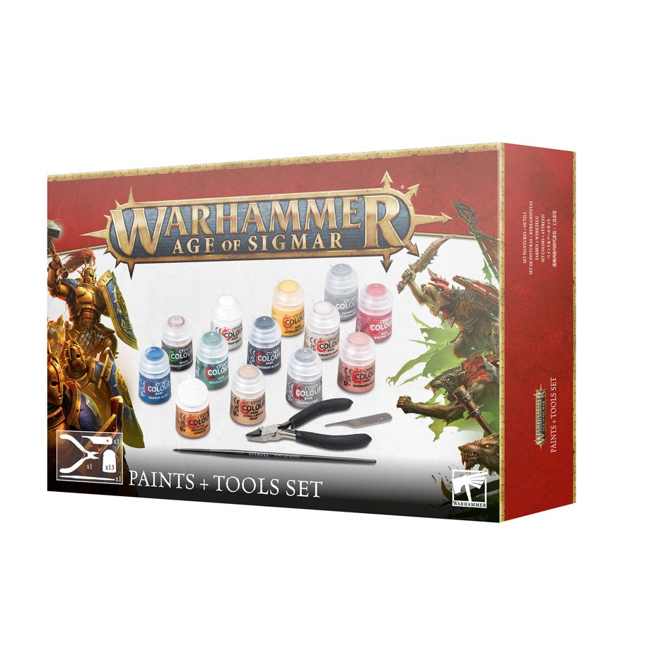 Warhammer Age of Sigmar - Paints & Tools Set