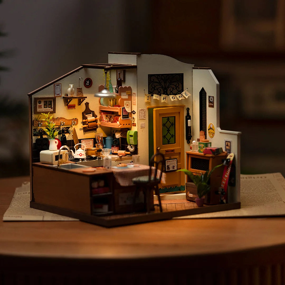 Rolife Cozy Kitchen DIY Miniature House Kit