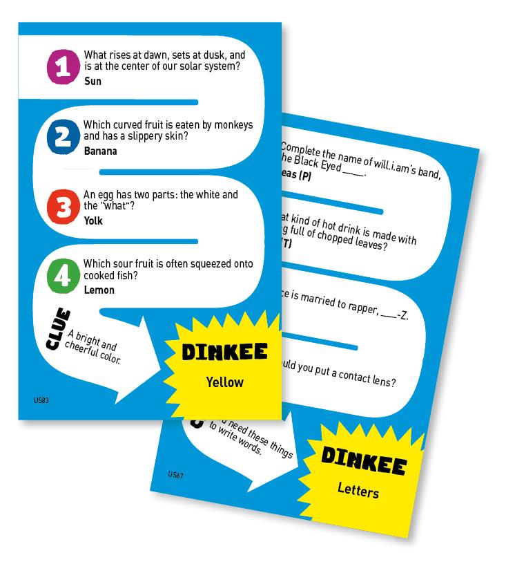 Dinkee Linkee Card Game For Kids