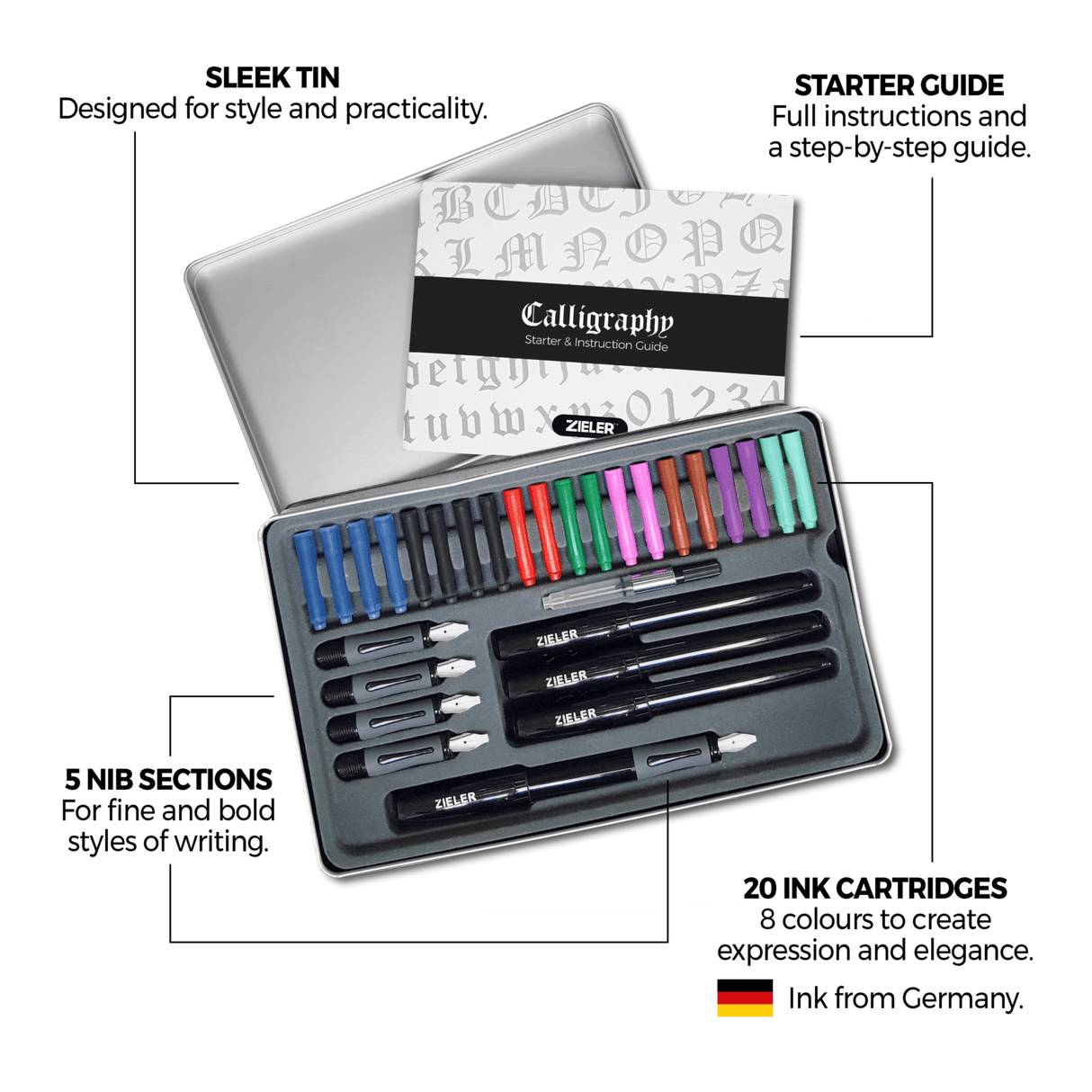 Zieler Ultimate Calligraphy Pen Gift Set (32 Pieces)