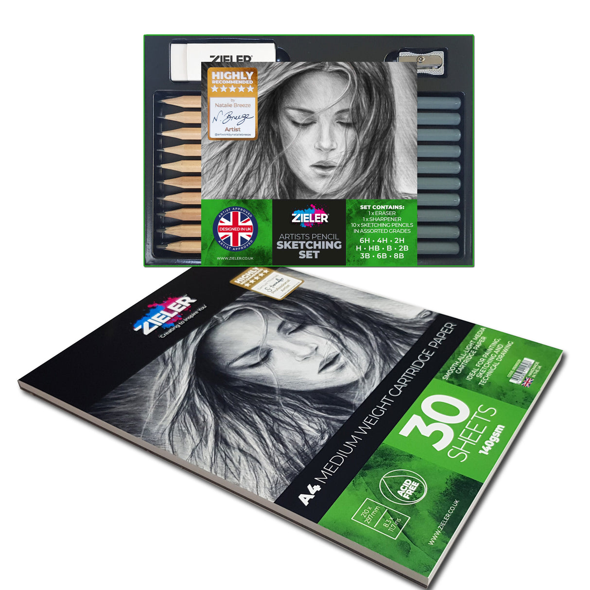 Zieler Sketching Pencils Starter Set