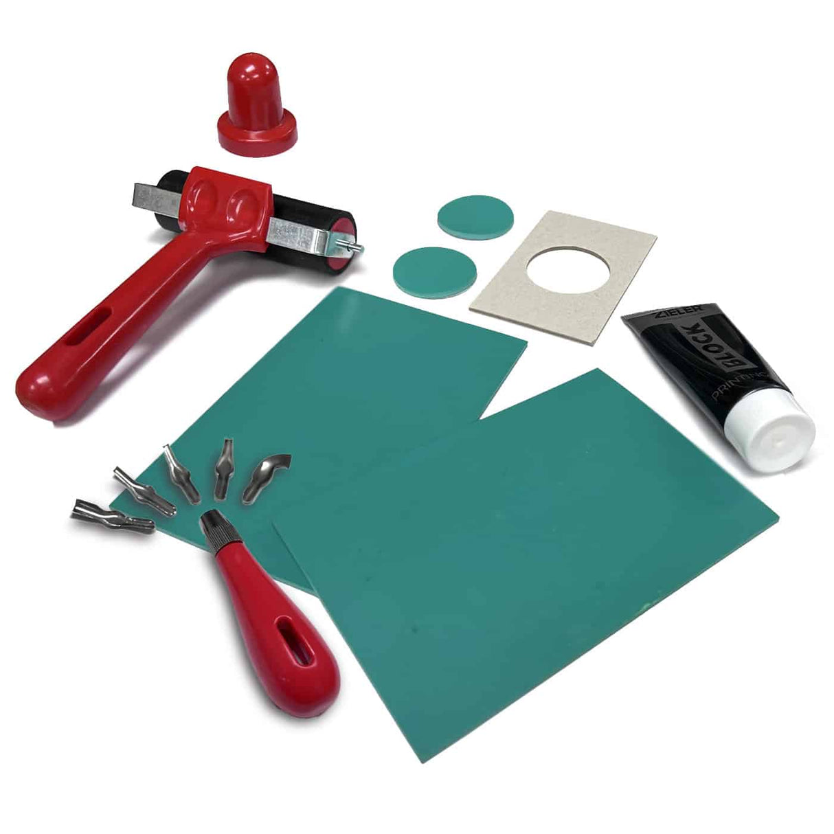 Zieler Introductory Lino Cutting & Printing Set