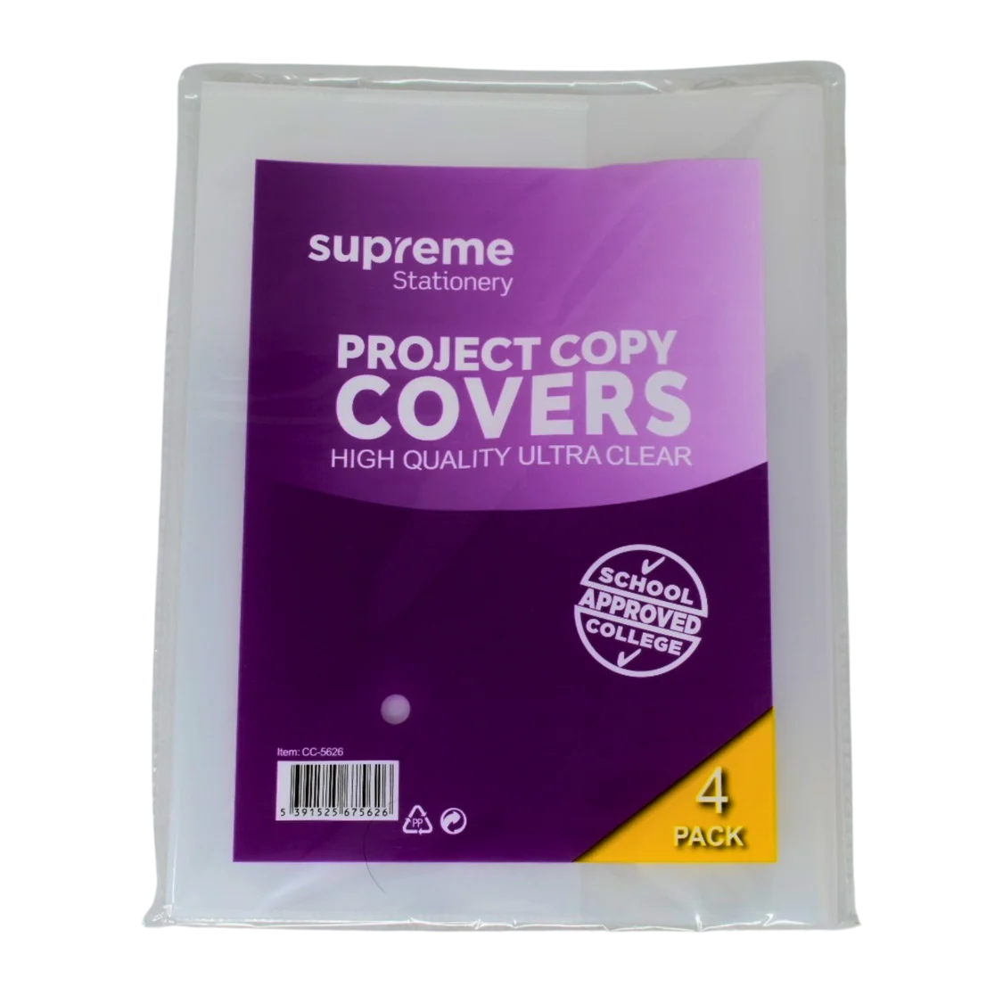 Supreme Stationery Project Copy Covers (4 Pack)