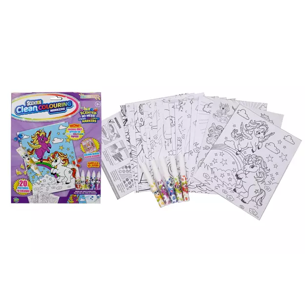 Scentos Clean Colouring Gel Painting & Markers Set Assortment