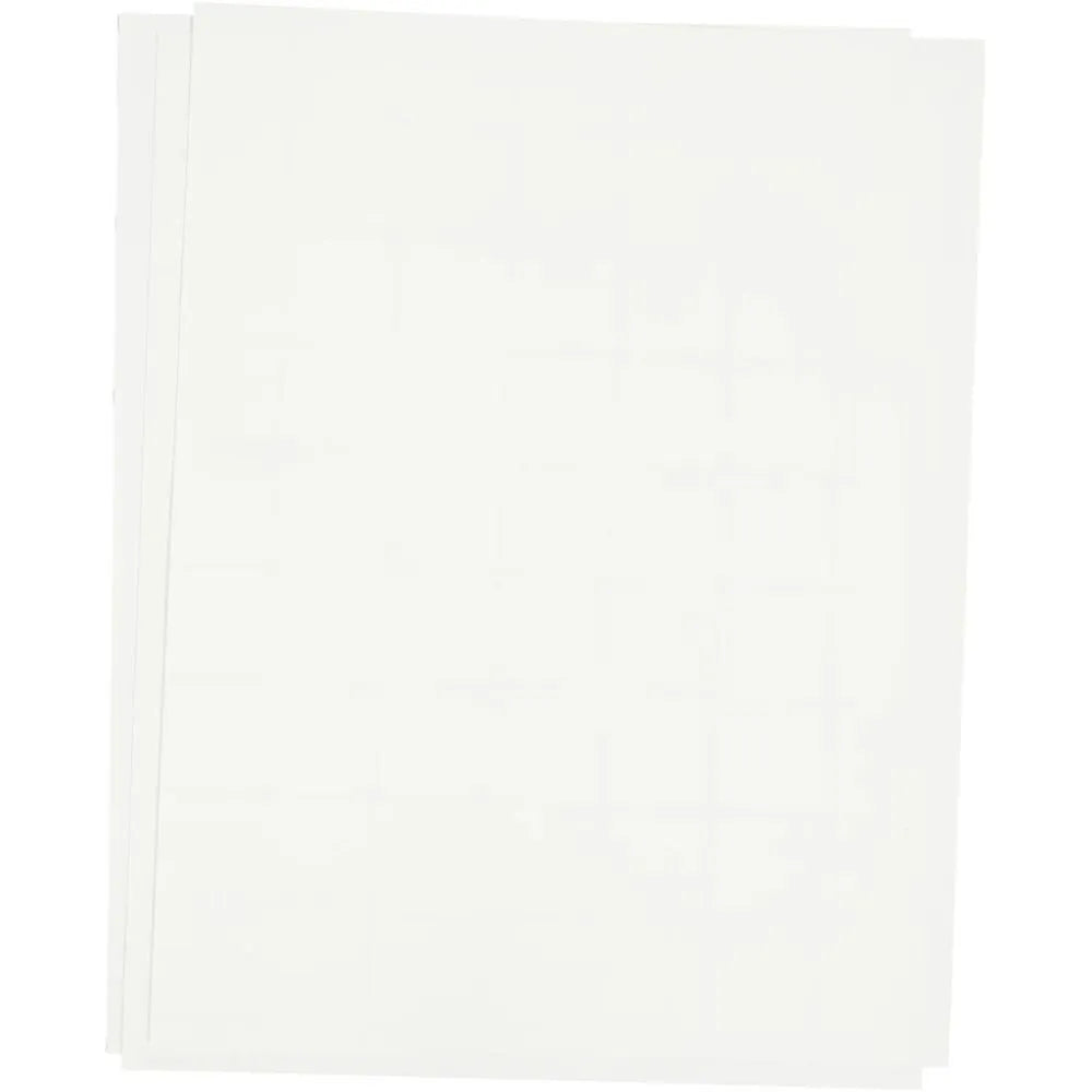 Transfer Sheet 21.5x28cm Transparent - Light Textiles (5 Pack)