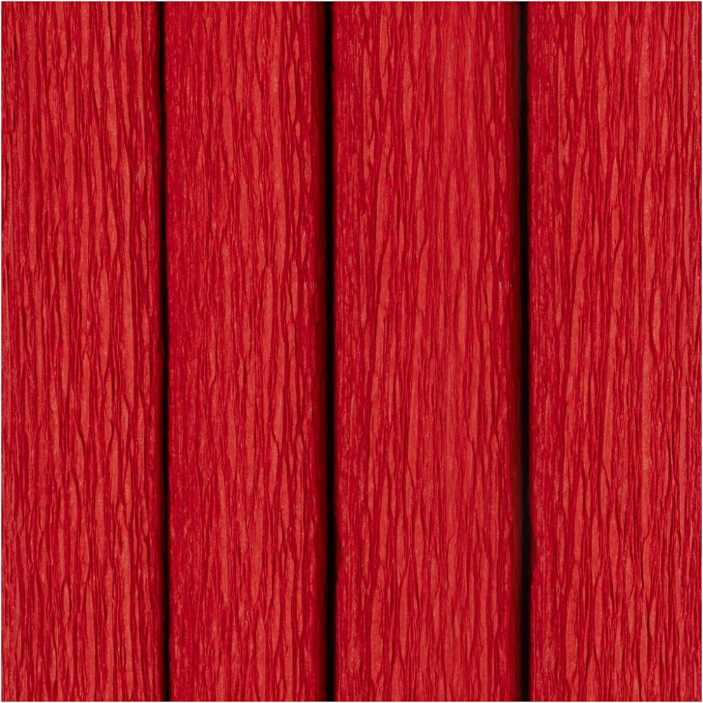 Crepe Paper 25x60cm - Red (4 Sheets)