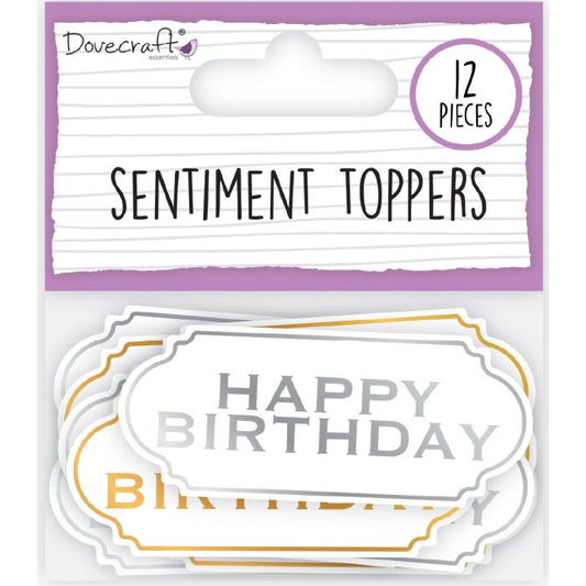 DC Die Cut Toppers - Happy Birthday