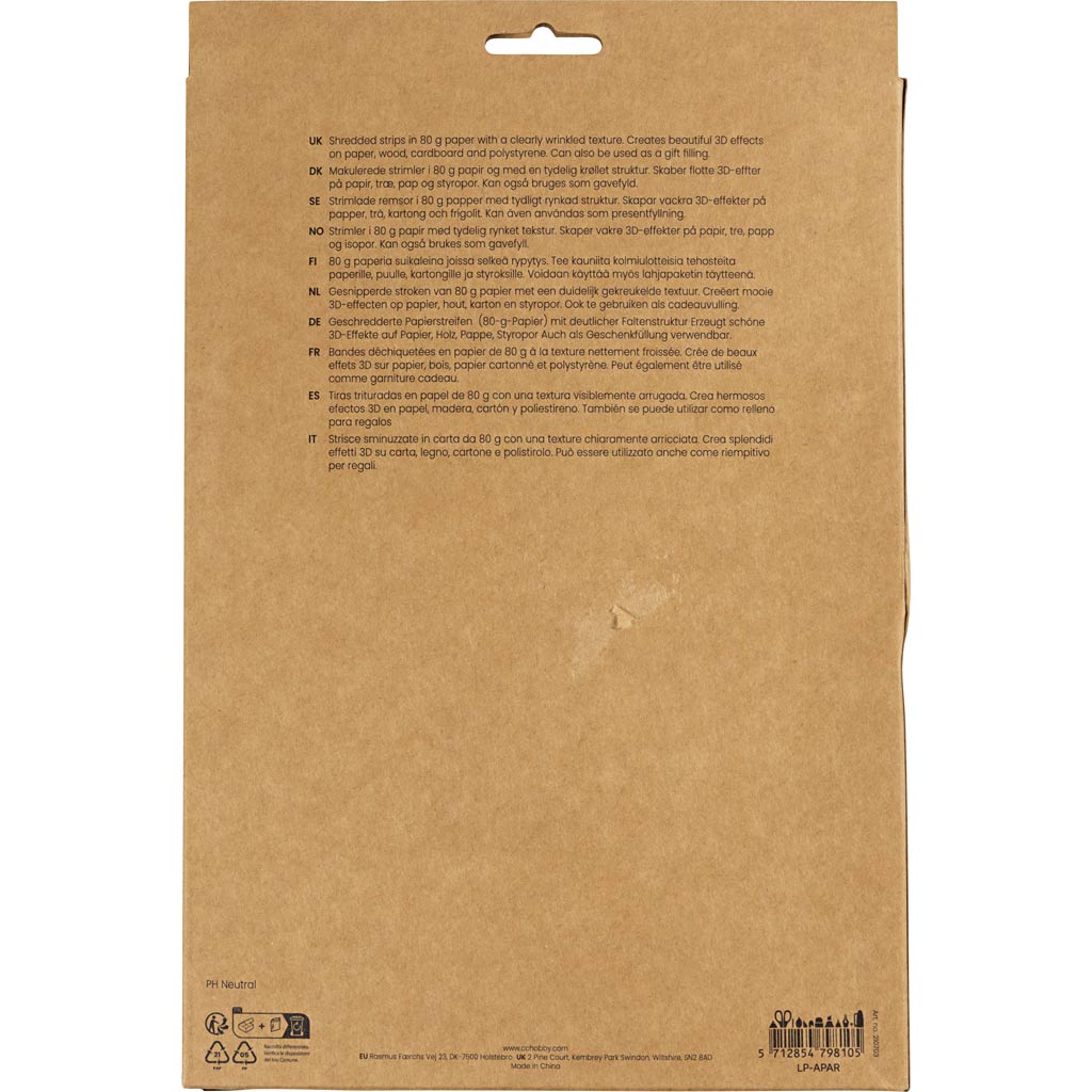 Crinkle Paper L:25-30cm W:3mm - Dark Blue Yellow 2x50g