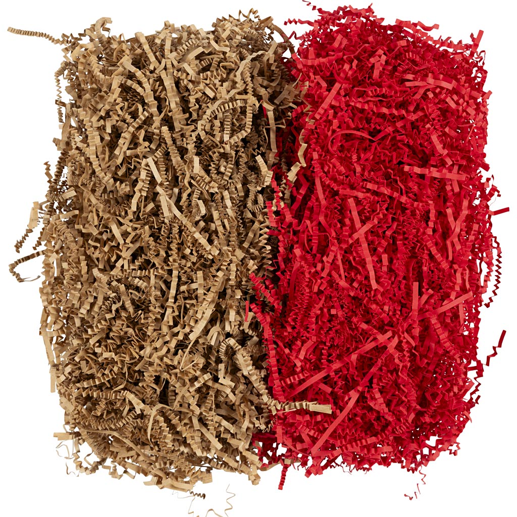 Crinkle Paper L:25-30cm W:3mm - Brown Red 2x50g