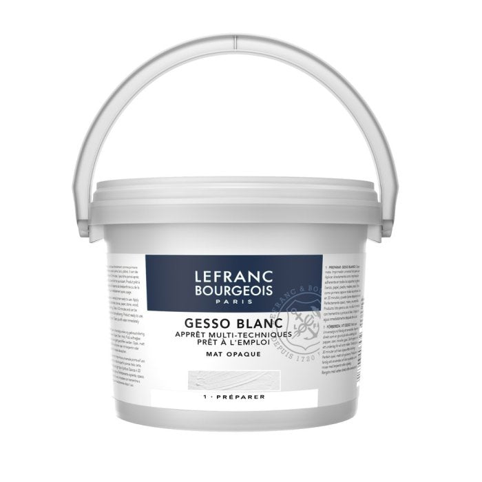 Lefranc Bourgeois Gesso Matt Opaque White 2.5 Litres