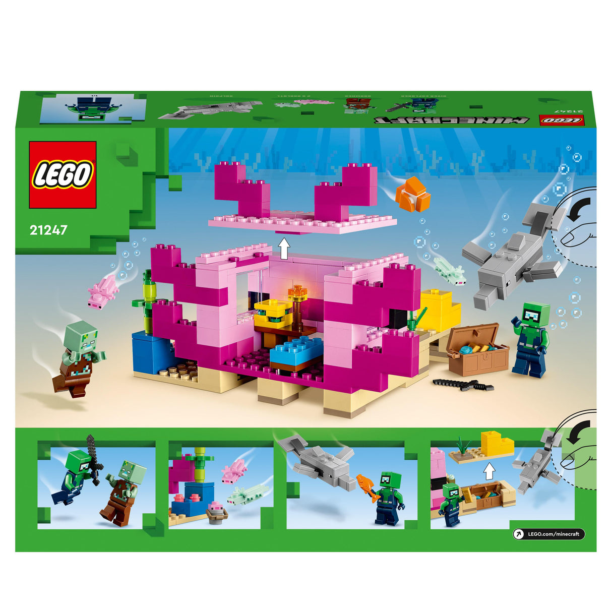 Lego Minecraft The Axolotl House