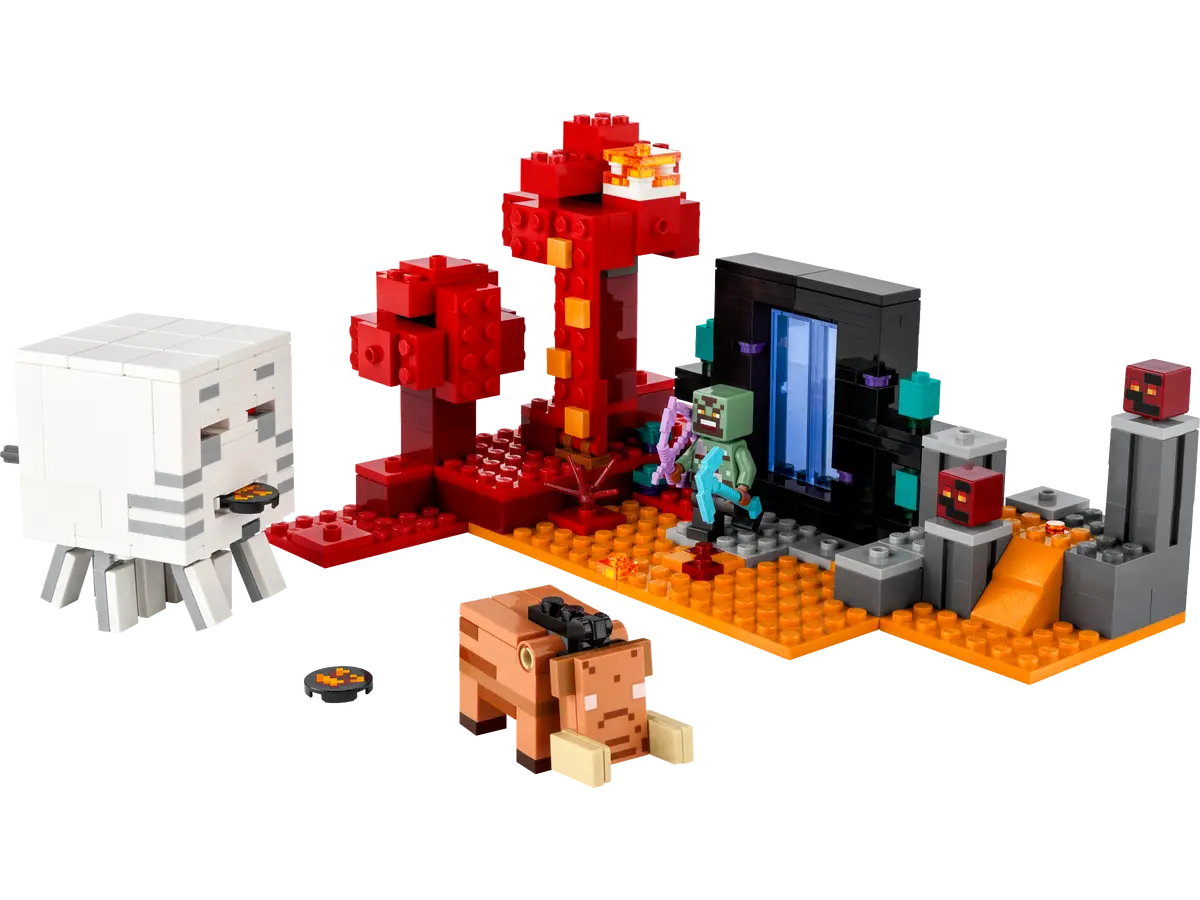 Lego Minecraft The Nether Portal Ambush Set