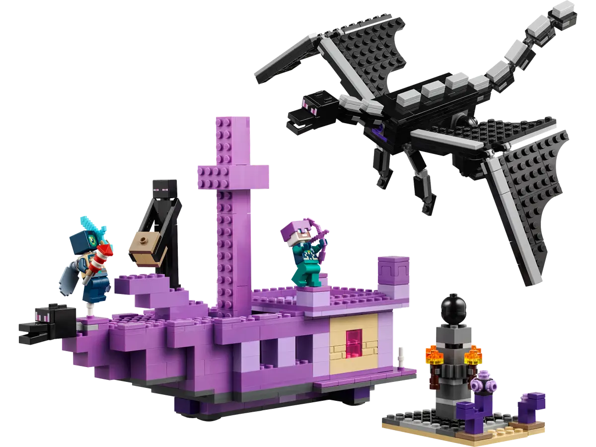 Lego Minecraft The Ender Dragon and End Ship
