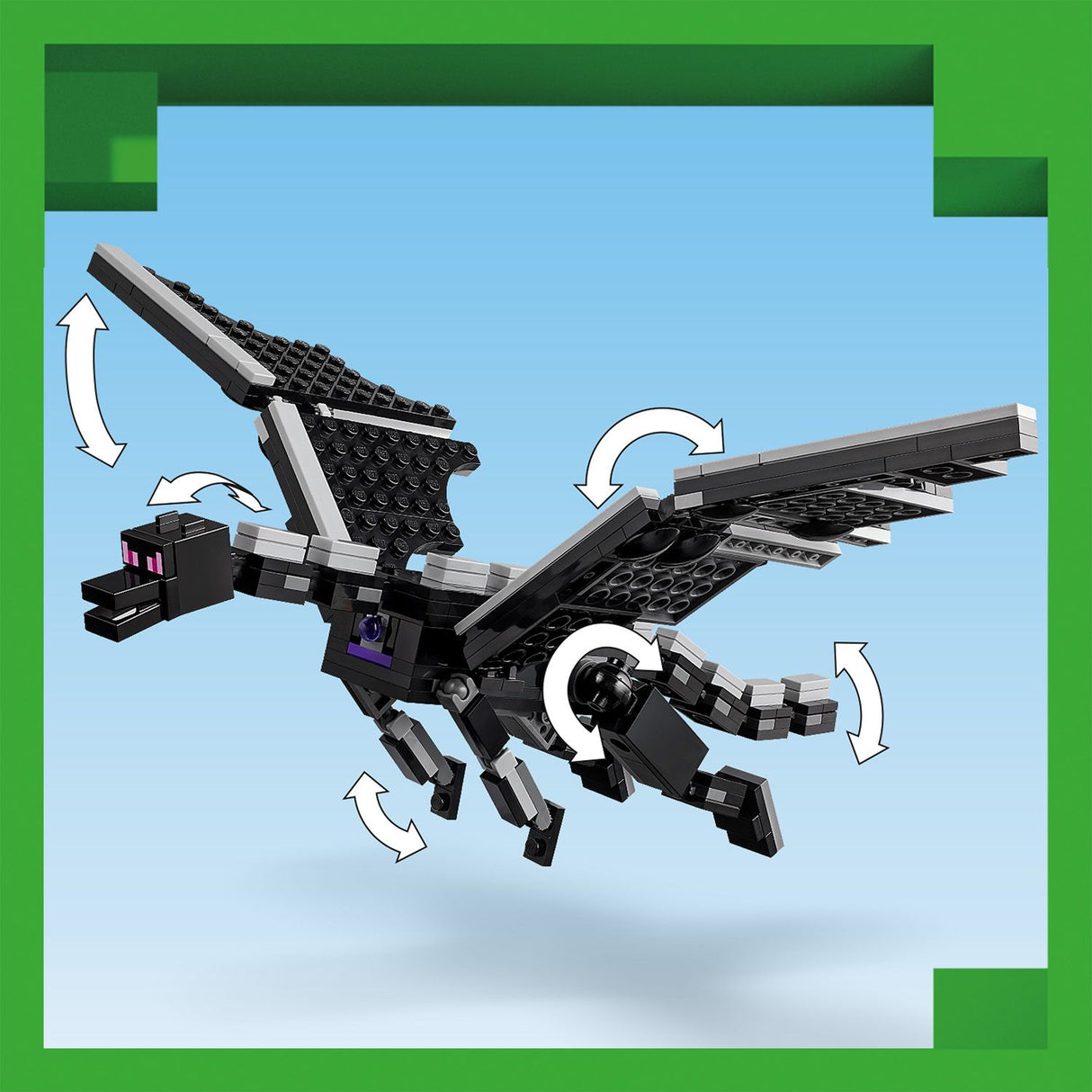 Lego Minecraft The Ender Dragon and End Ship