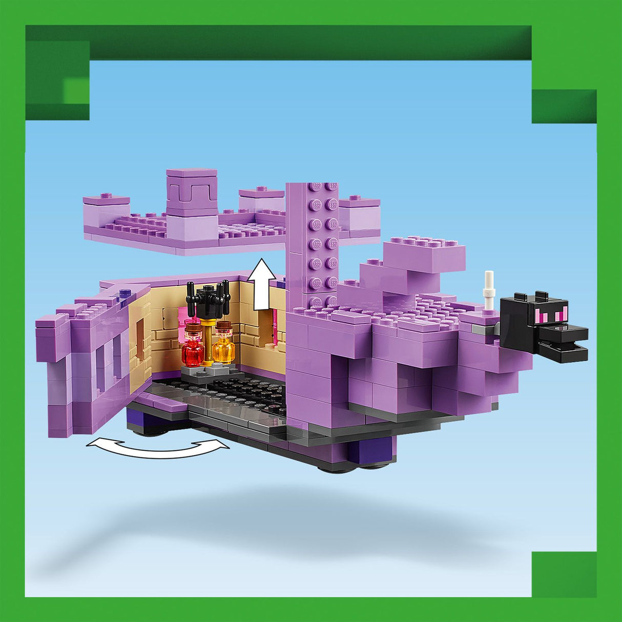 Lego Minecraft The Ender Dragon and End Ship