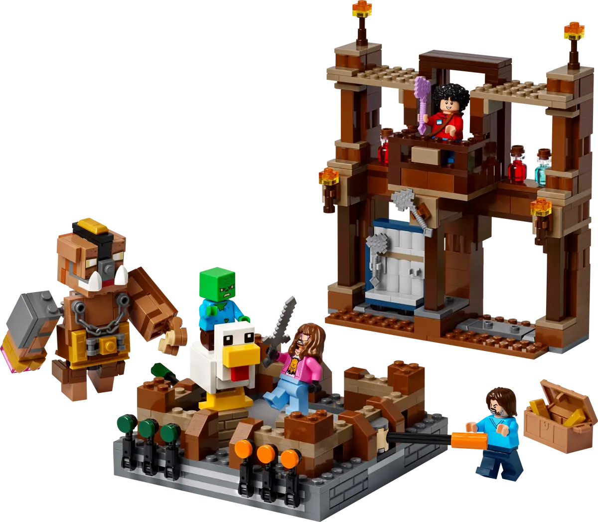 Lego Minecraft - Woodland Mansion Fighting Ring