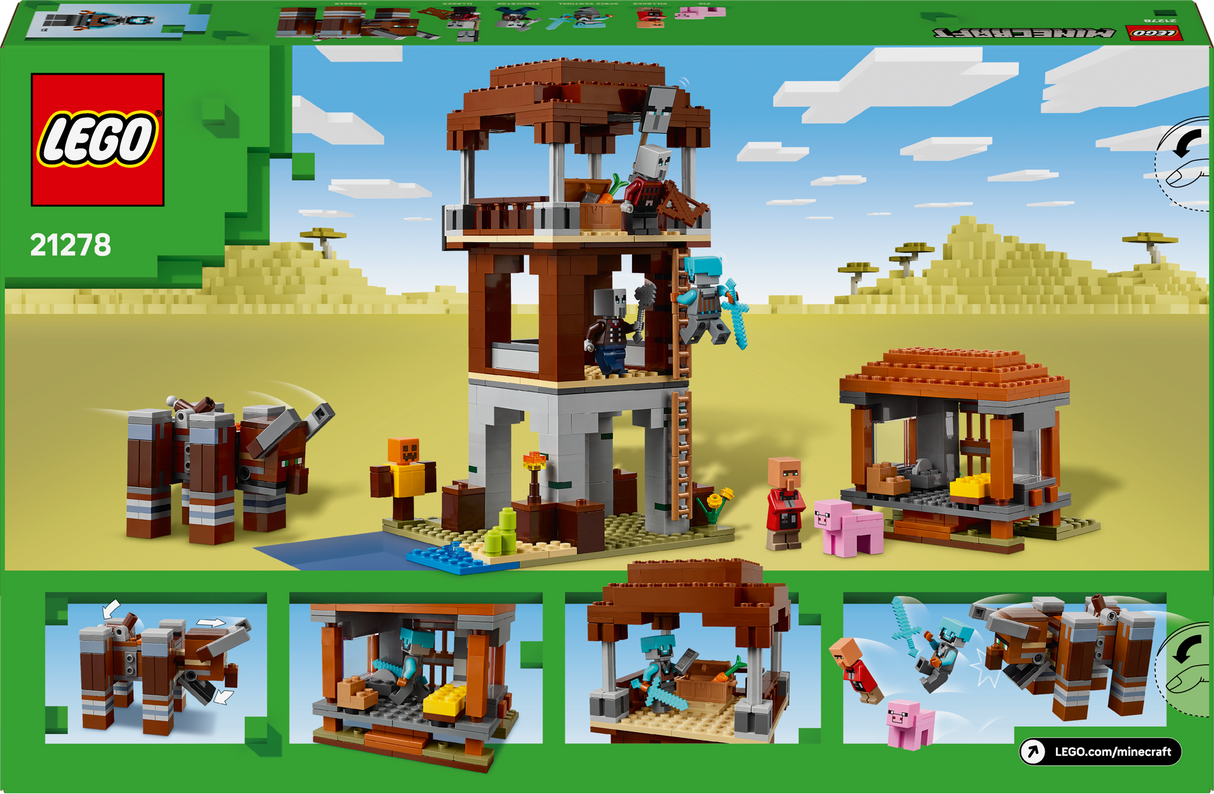 Lego Minecraft - The Pillager Outpost and Ravager
