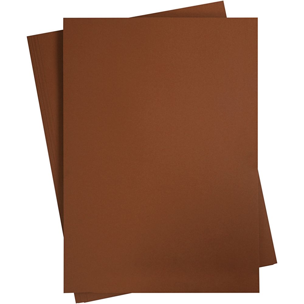 Card A2 420x594mm 180g - Dark - Brown (10 Sheets)