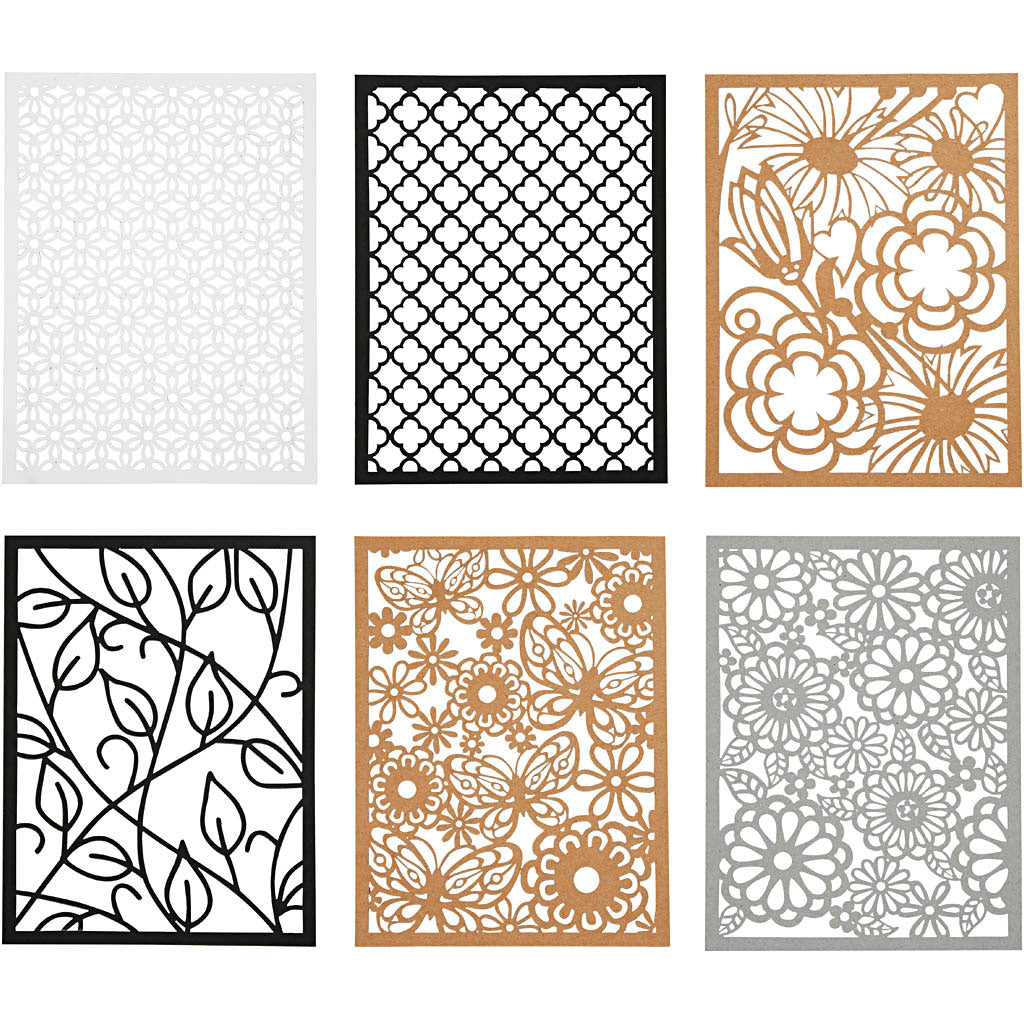 Pad with Cardboard Lace Patterns