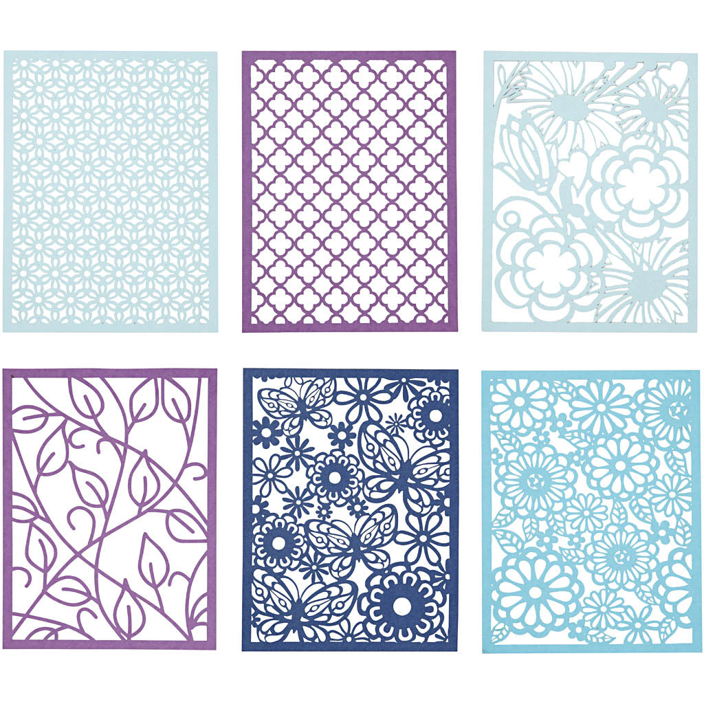 Pad with Cardboard Lace Patterns