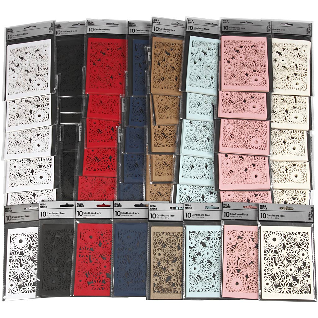 Lace Patterned cardboard