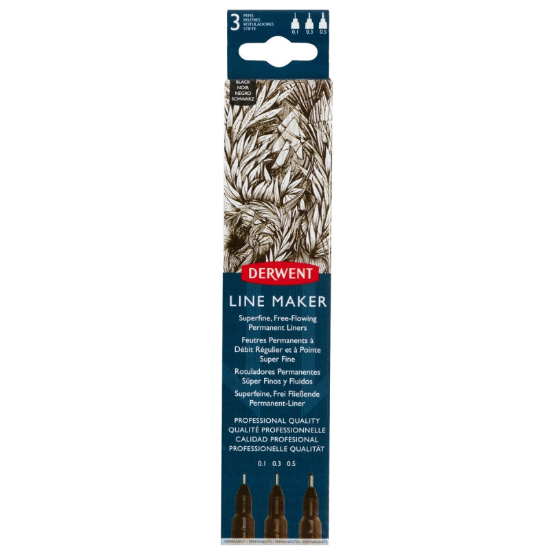 Derwent Line Maker - Black (3 Pack)