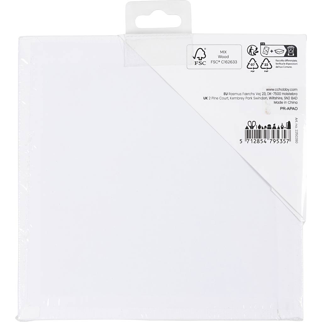 Canvas Panel Size 15x15cm Thickness 3mm 280g